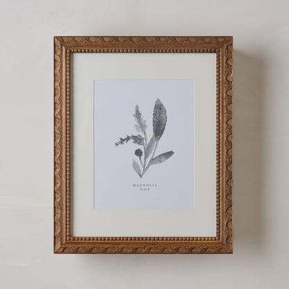 Willa Framed Wall Cabinet front view with framed photo print