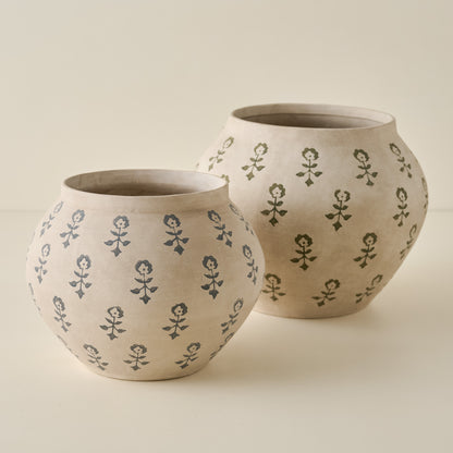 Merritt Block Print Vase