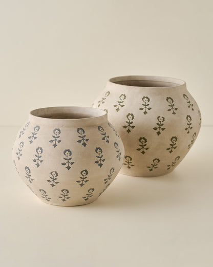 Merritt Block Print Vase