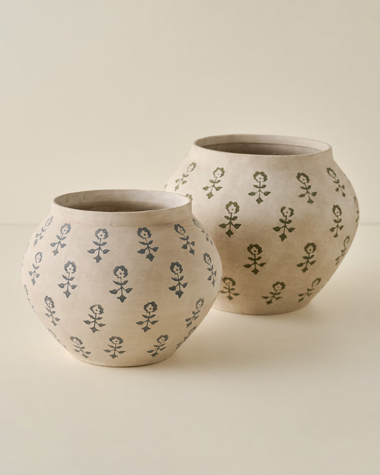 Merritt Block Print Vase