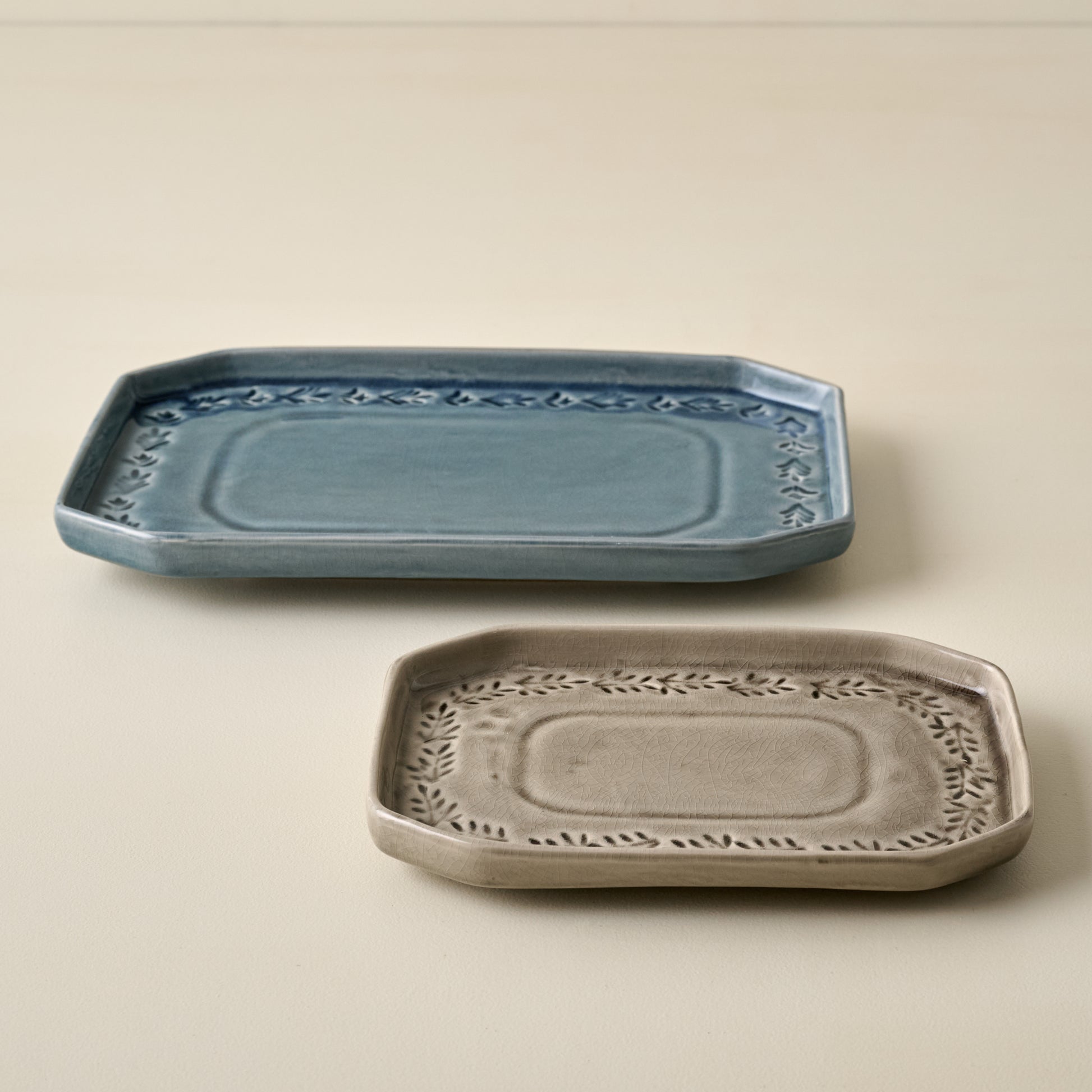 Harper Ceramic Floral Tray (small and large)