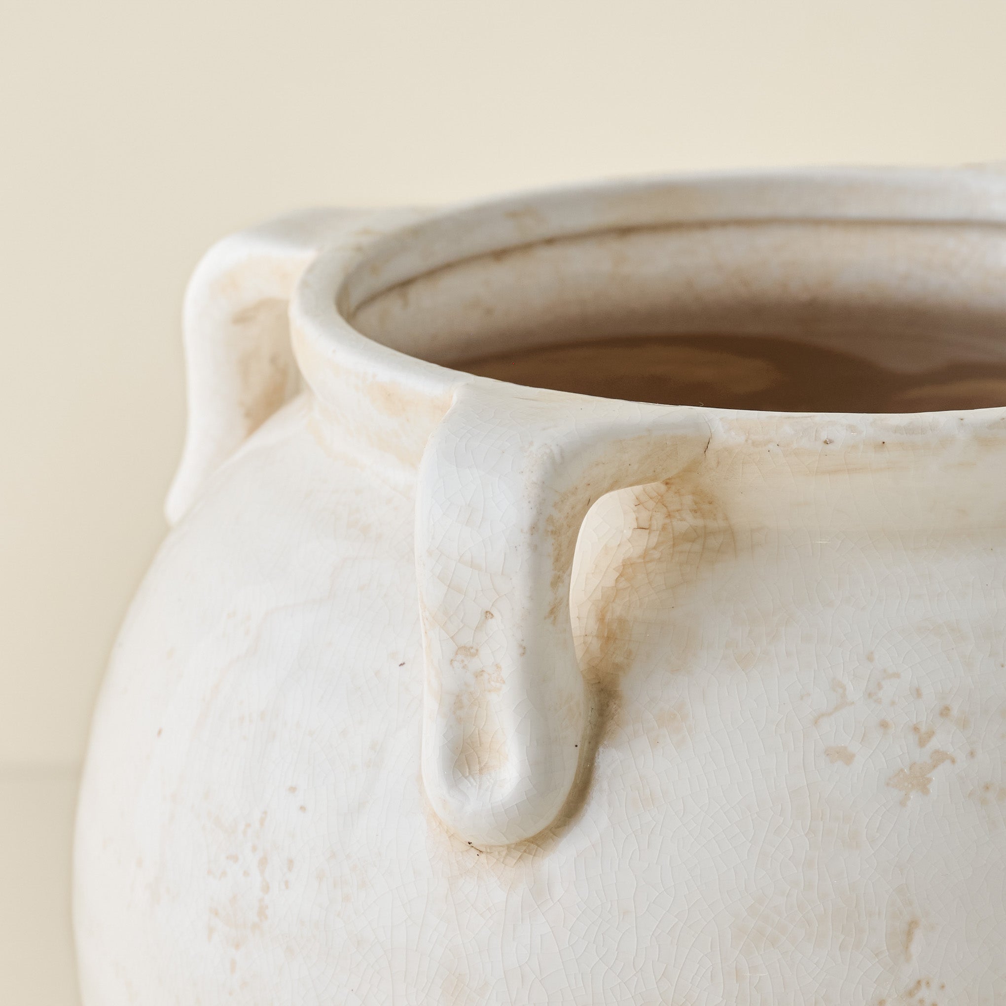 Oversized Crackle Hugo Vase - Thumbnail 2