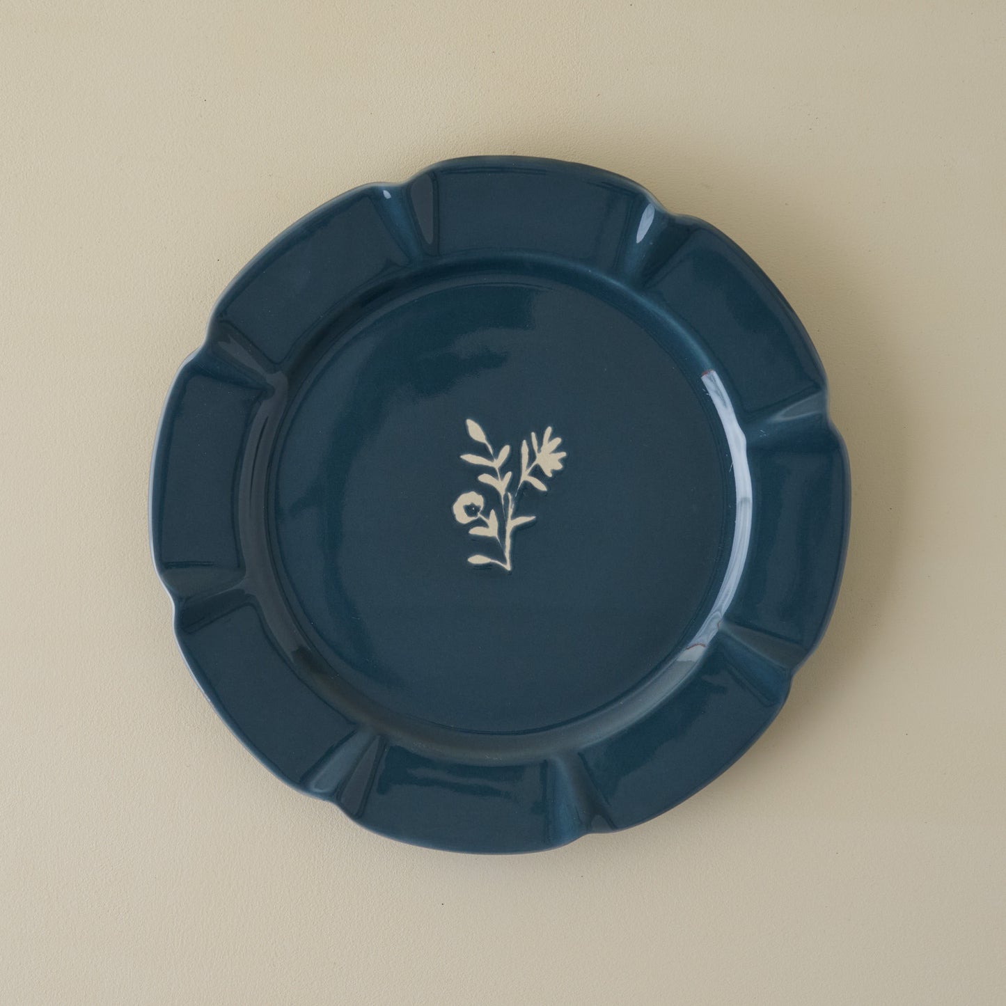 Navy Luna Plate (Salad)