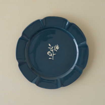 Navy Luna Plate (Salad)
