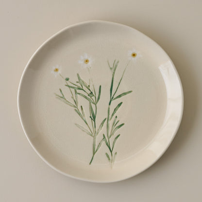 Jo's Pressed Floral Dessert Plate Set of Four