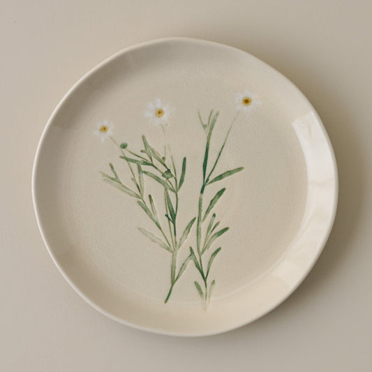 Jo's Pressed Floral Dessert Plate Set of Four