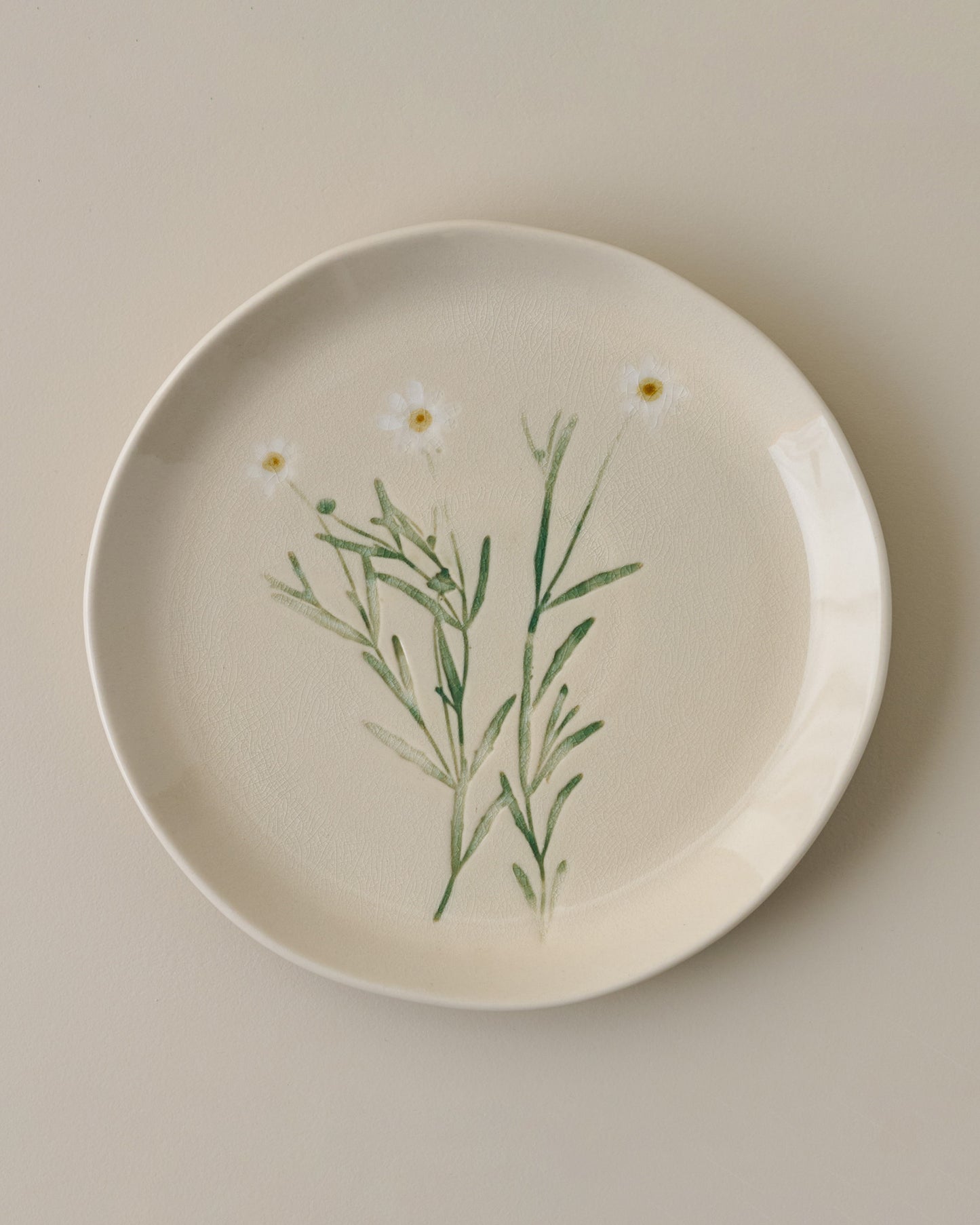 Jo's Pressed Floral Dessert Plate Set of Four