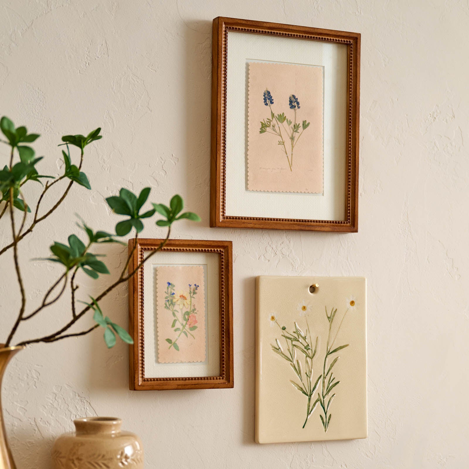 "Bluebonnets from the Farm" Jo's Framed Herbarium Print featured in framed art gallery