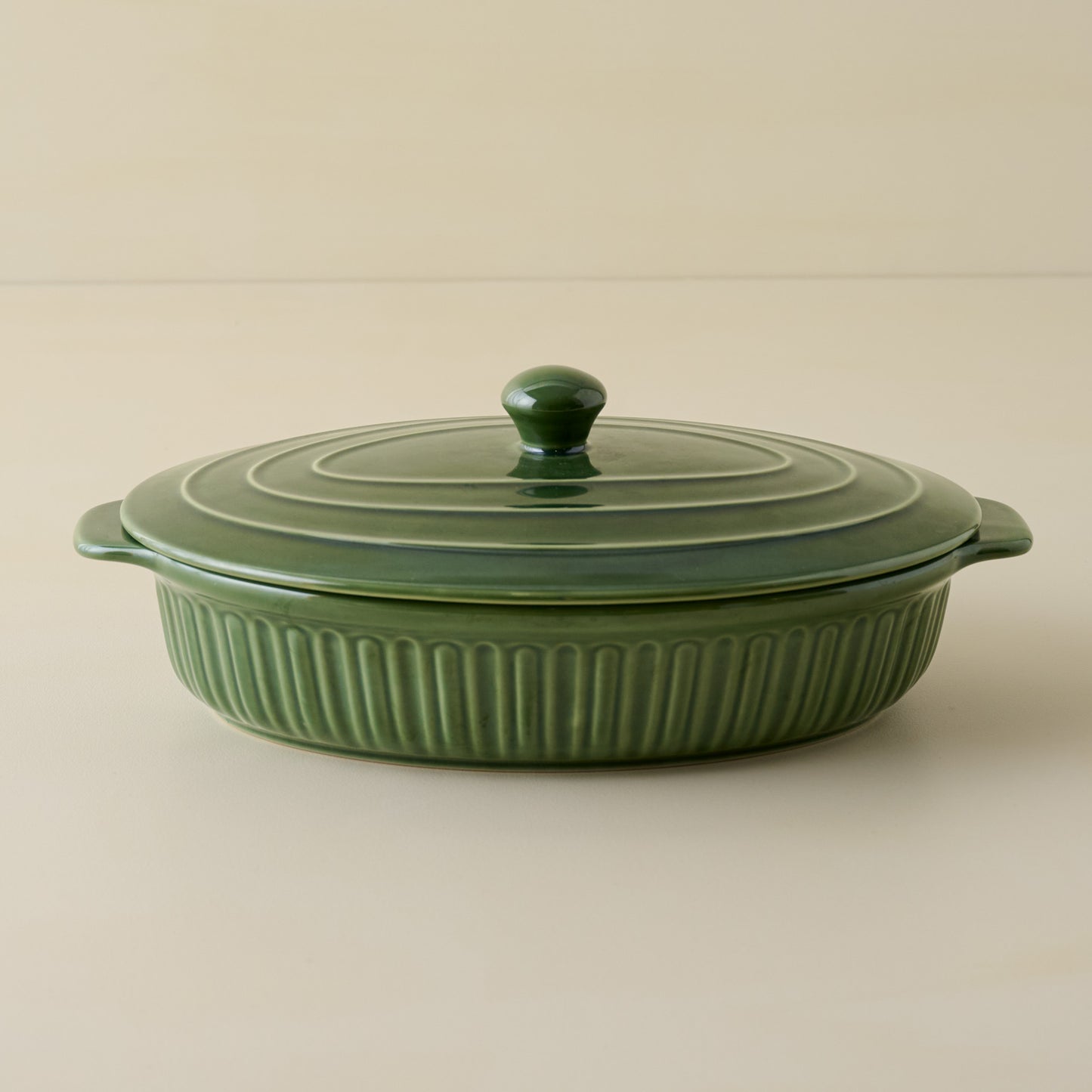 Cottage Collection Forest Green Oval Baking Dish
