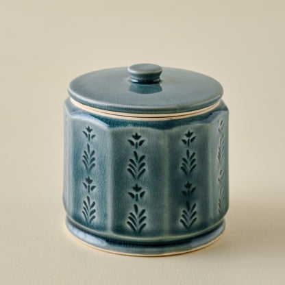 Harper Ceramic Floral Canister (small)