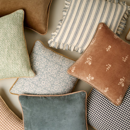 Matilda Stripe Pillow, Willow Pillow, Pivoine Fleurs Pillow