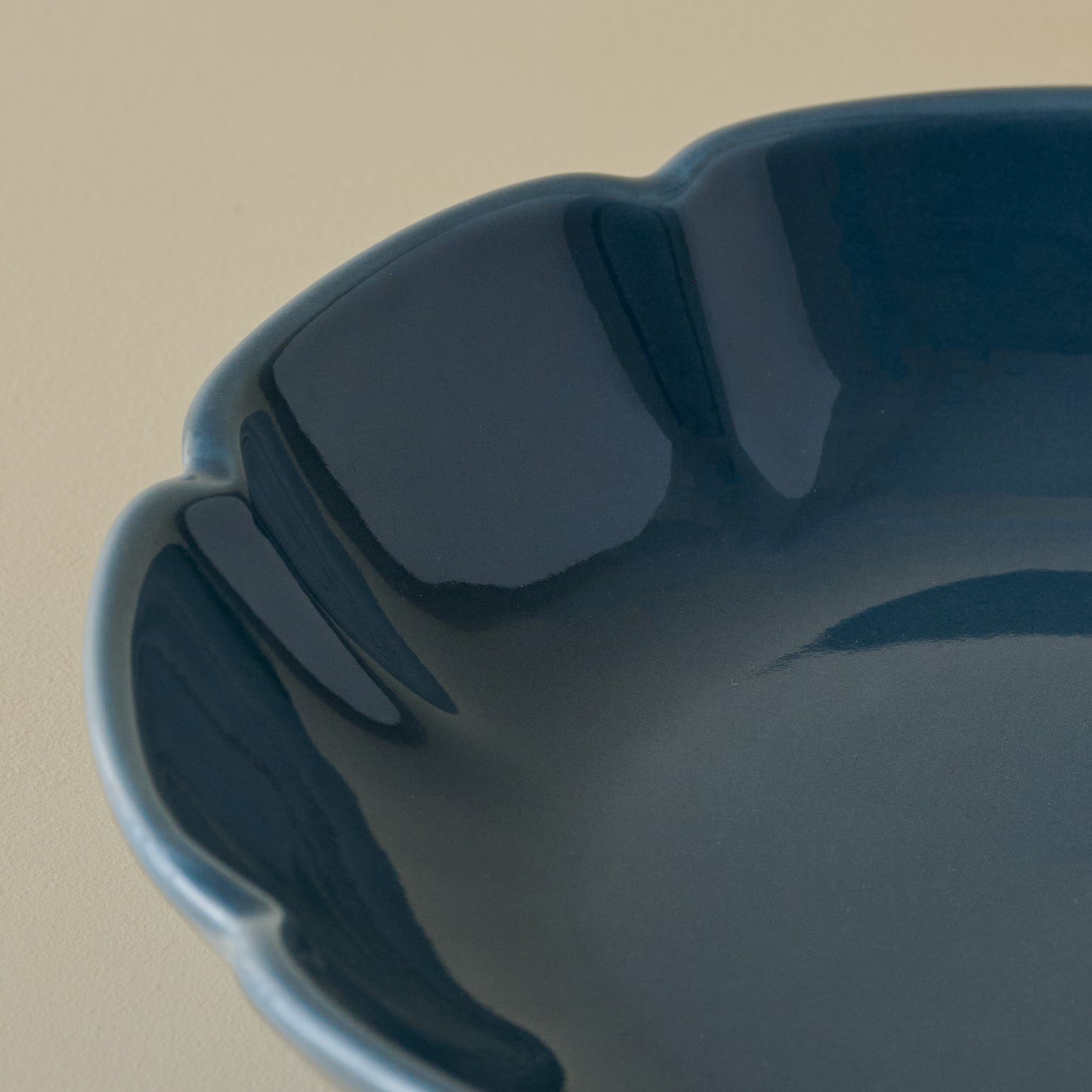 Navy Luna Pasta Bowl close up view
