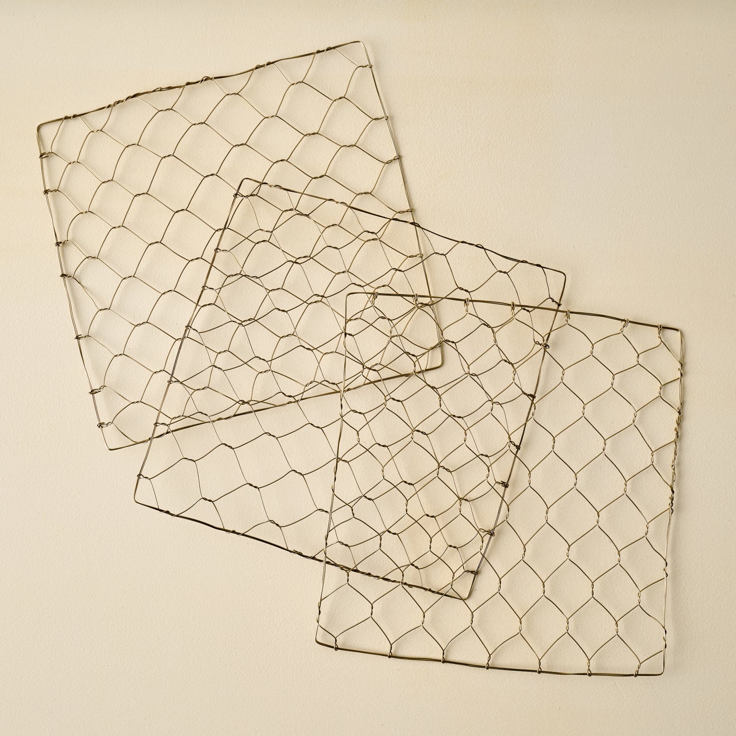 Brass Wire Flower Frog, Set of 3