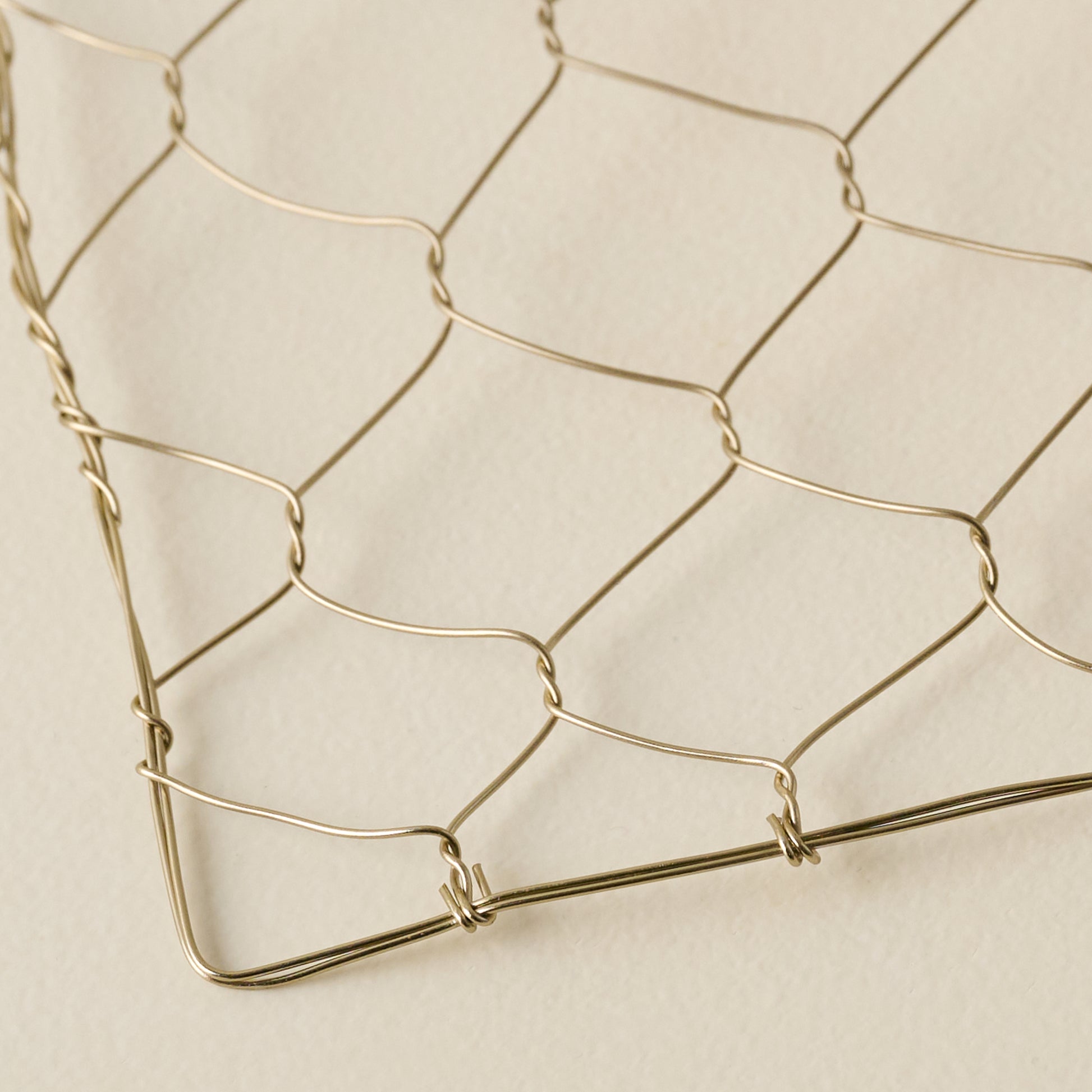 Brass Wire Flower Frog, Set of 3 close up view