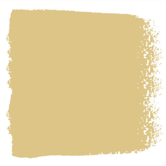 Earthy yellow with slight green undertone paint named heirloom yellow