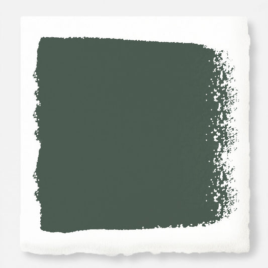Deep hunter green comparable to pine tree leaves paint named regal leaf