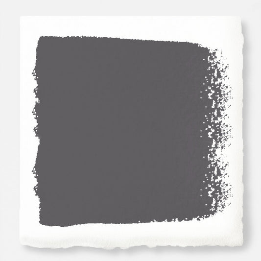 A dark charcoal gray paint named autumn gray