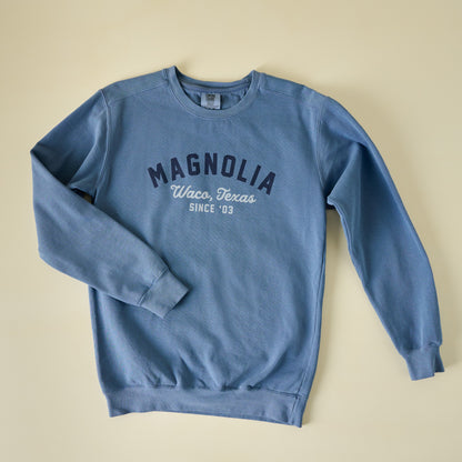 Magnolia Arched Blue Sweatshirt
