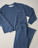 Magnolia Heather Navy Straight Leg Loungewear Set