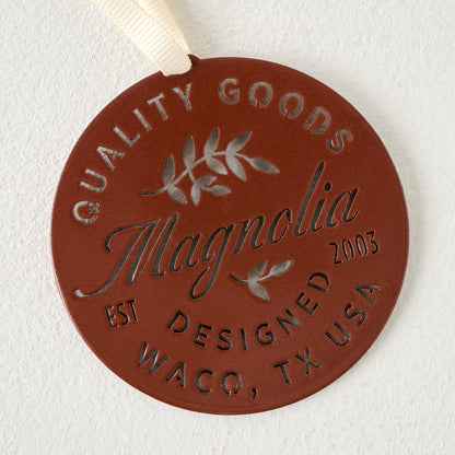 Magnolia Quality Goods Copper Ornament close up