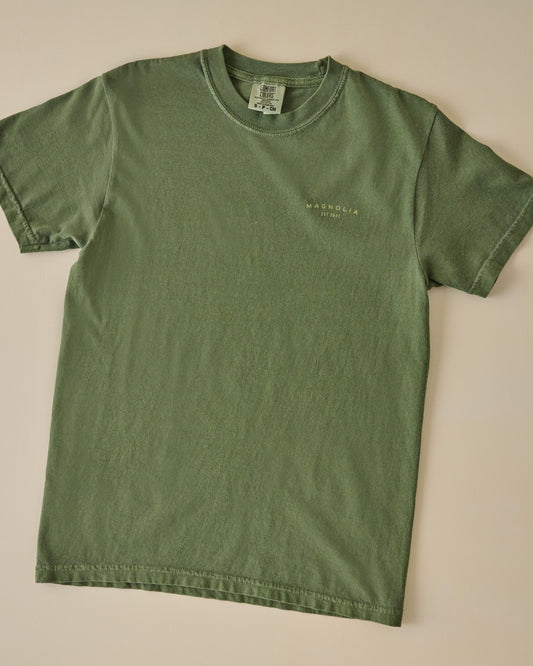 Magnolia Silos Crest Green Shirt front