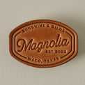 Magnolia Sunshine Leather Magnet