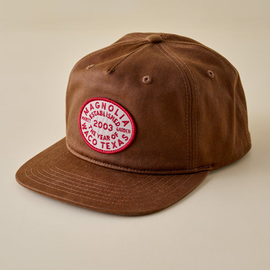 Magnolia Waxed Canvas Patch 5-Panel Hat