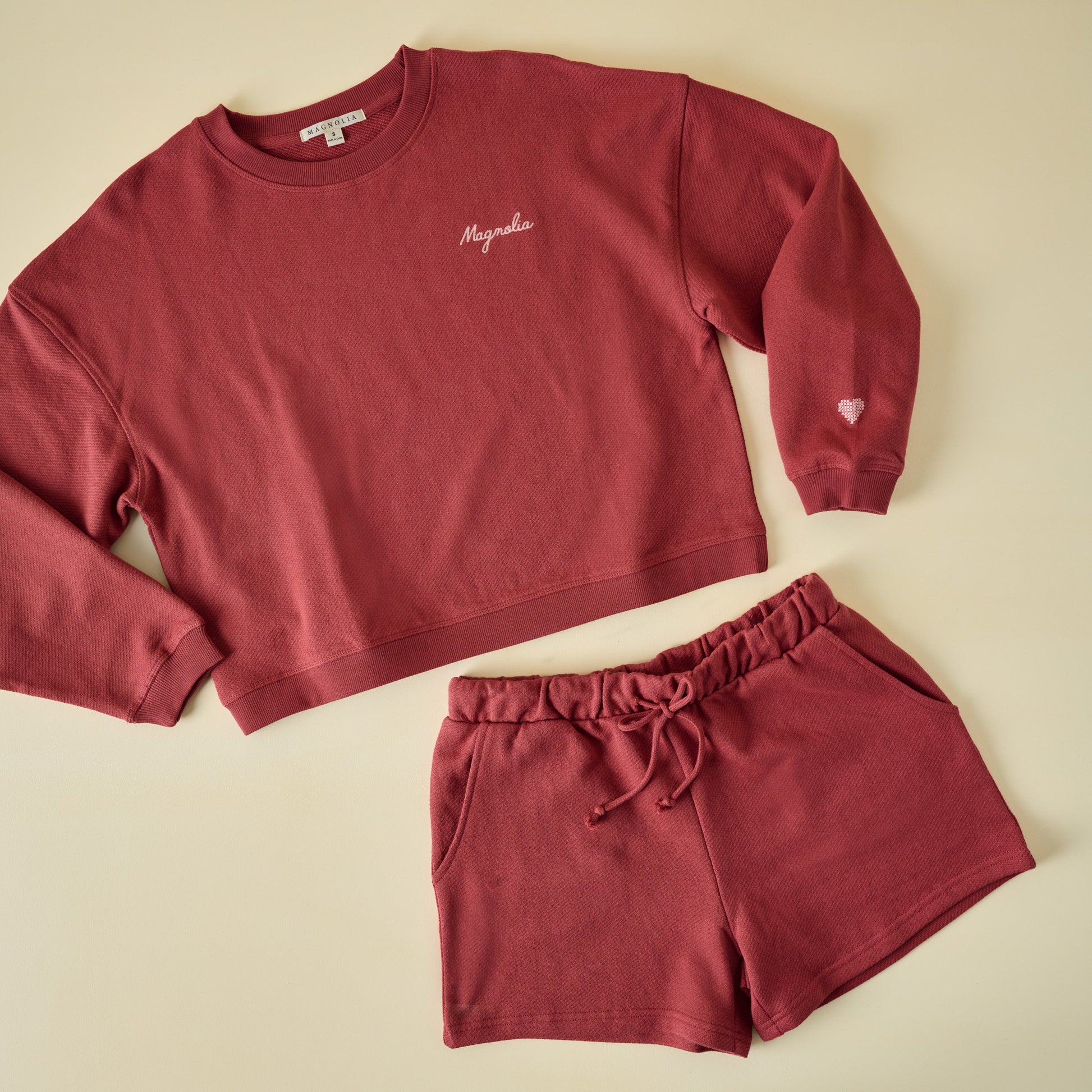 Magnolia Marsala Coastal Fleece Set