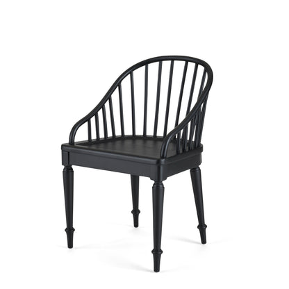 Carlotta Dining Chair in black mahogany