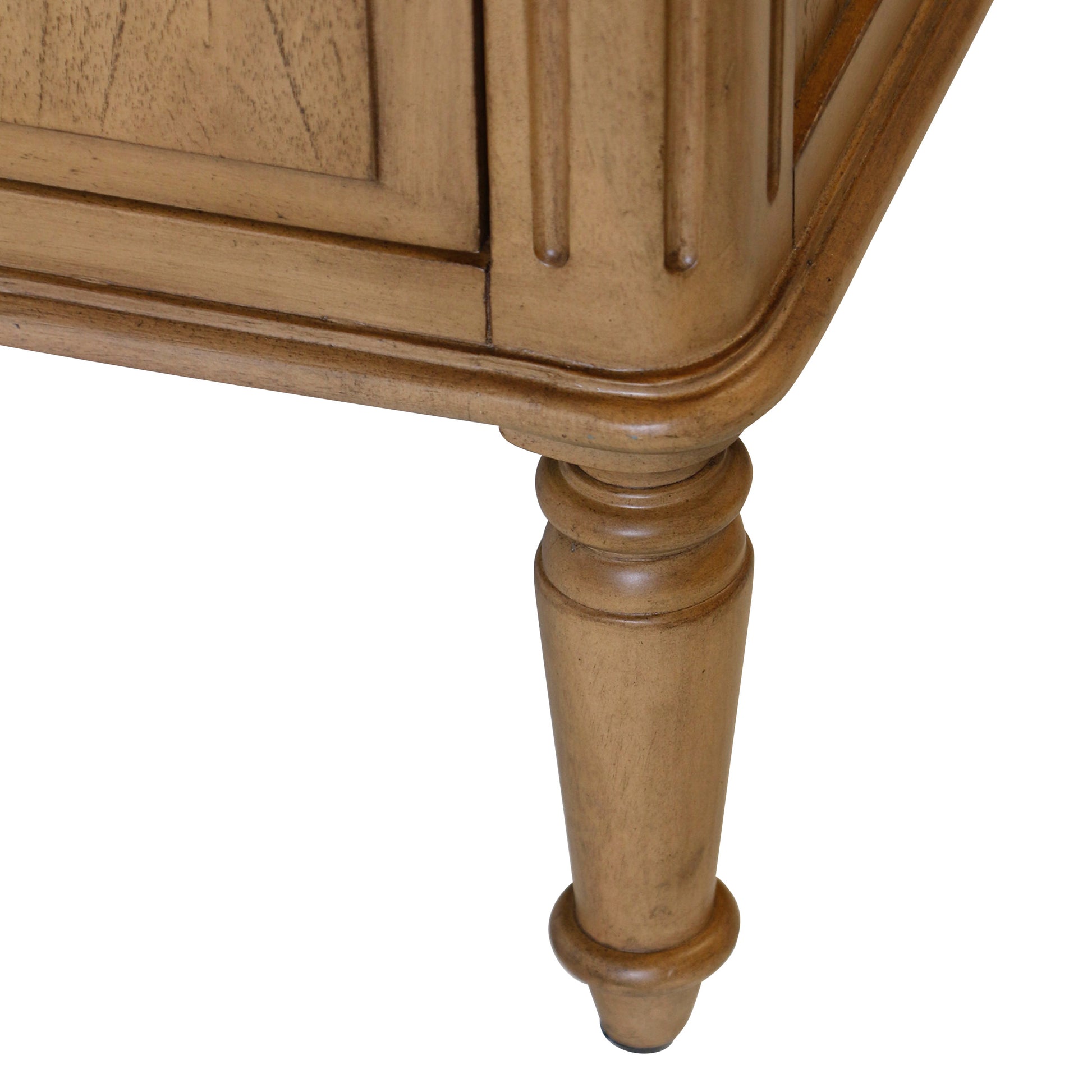 Corinne Cabinet close up of leg