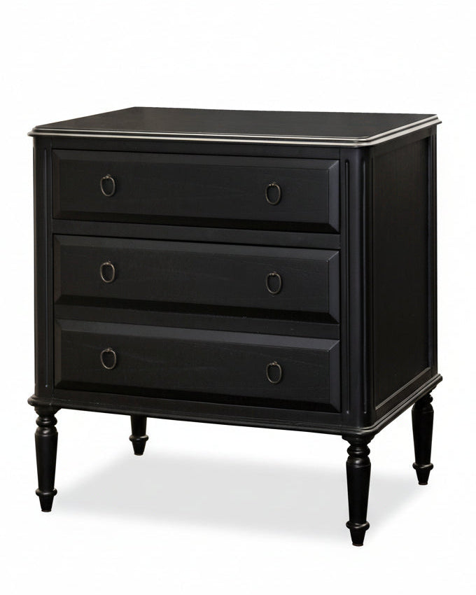 Corinne Large Nightstand in black