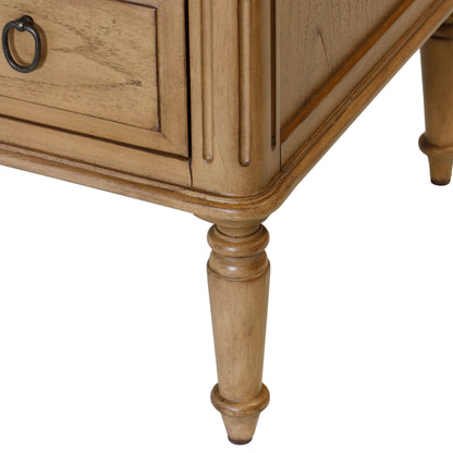 Corinne Large Nightstand close up of legs