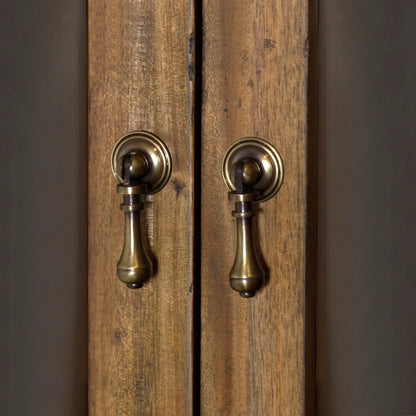 Annette Turned Leg Cabinet close up of handles