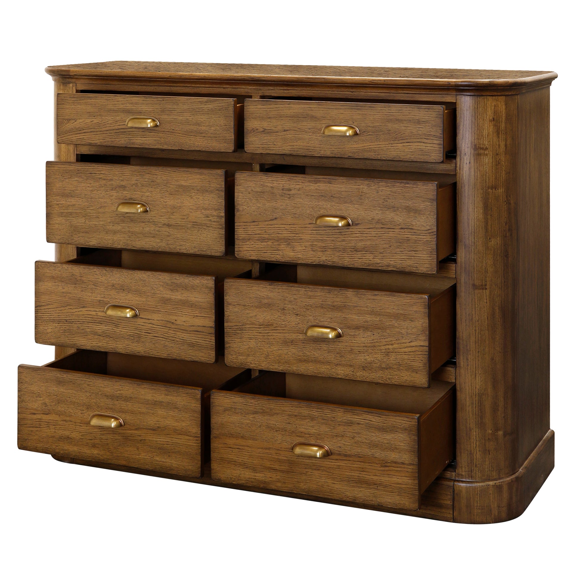 Bristow 8 Drawer Dresser with drawers open