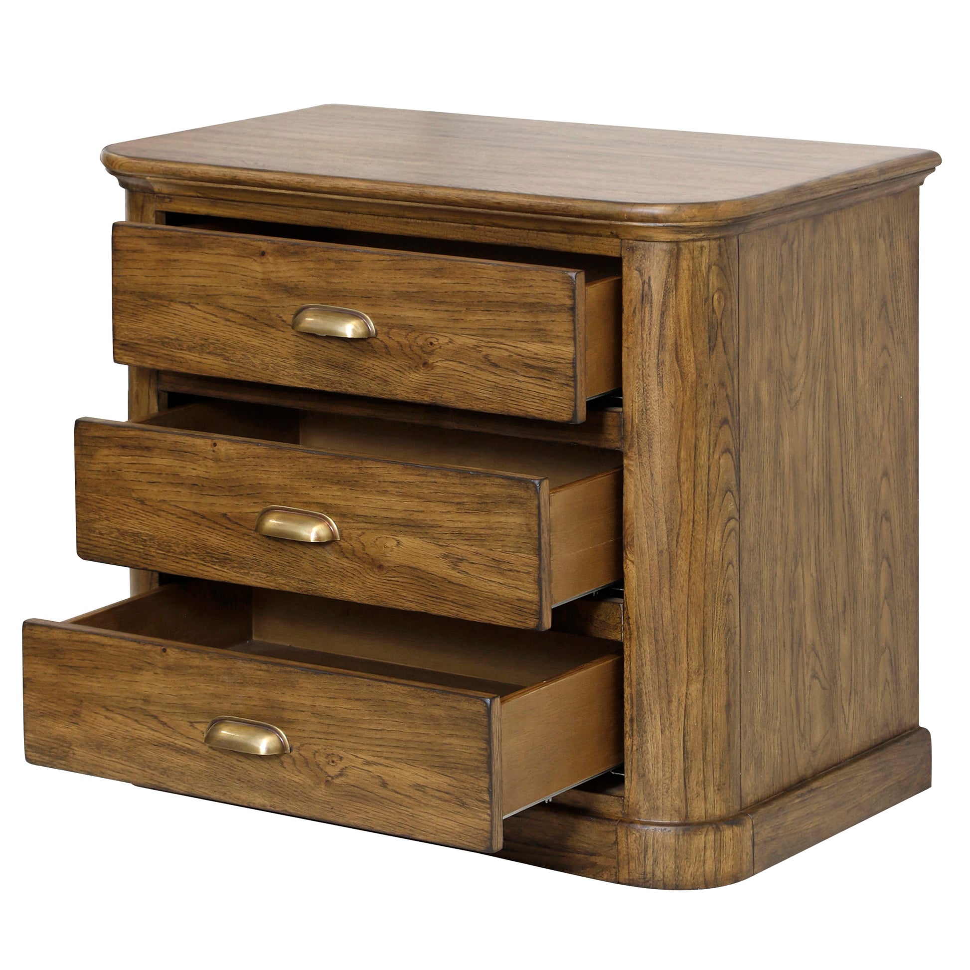 Bristow Nightstand with drawers open