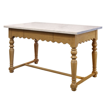 Sadie Scalloped Kitchen Island