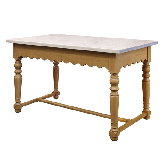 Sadie Scalloped Kitchen Island