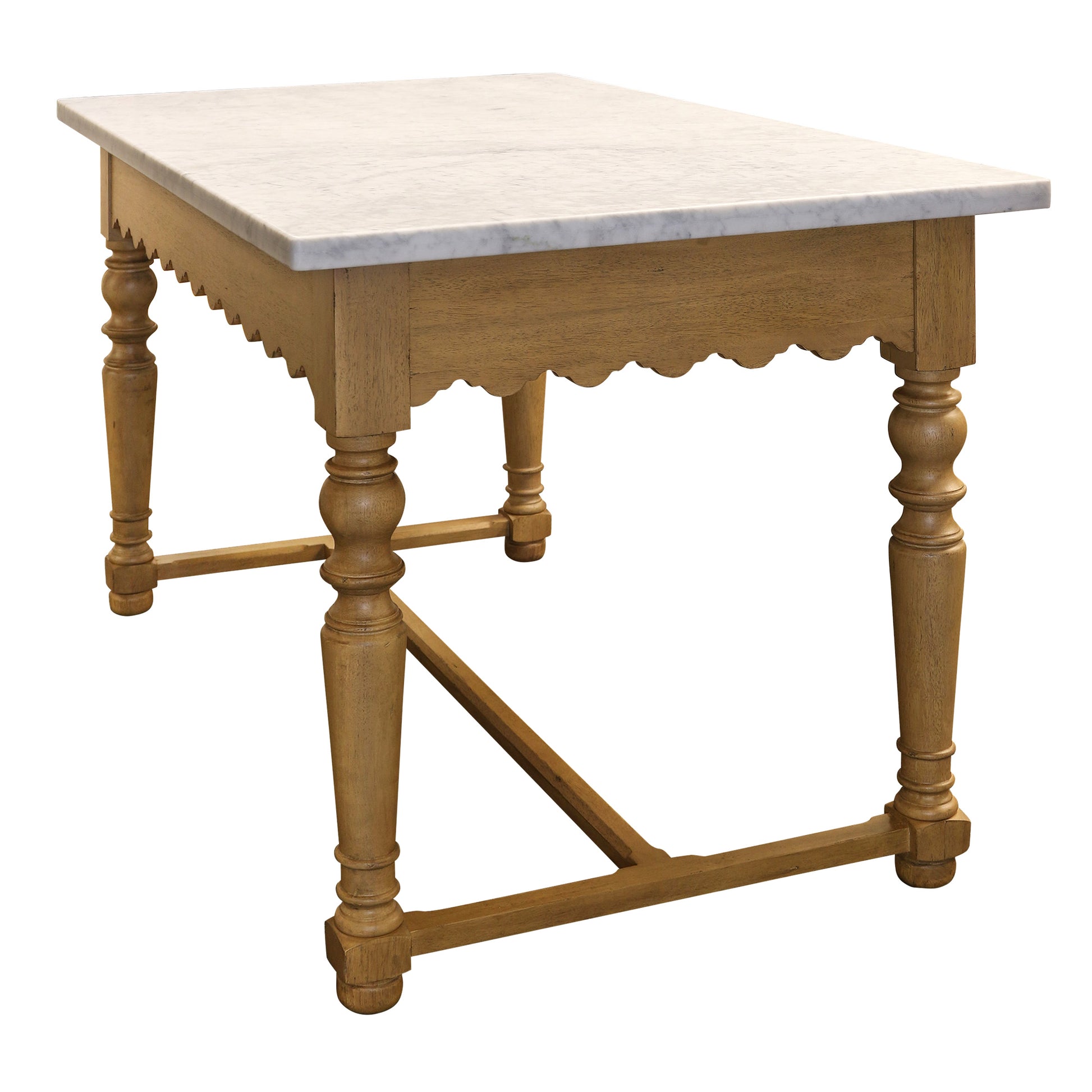 Sadie Scalloped Kitchen Island