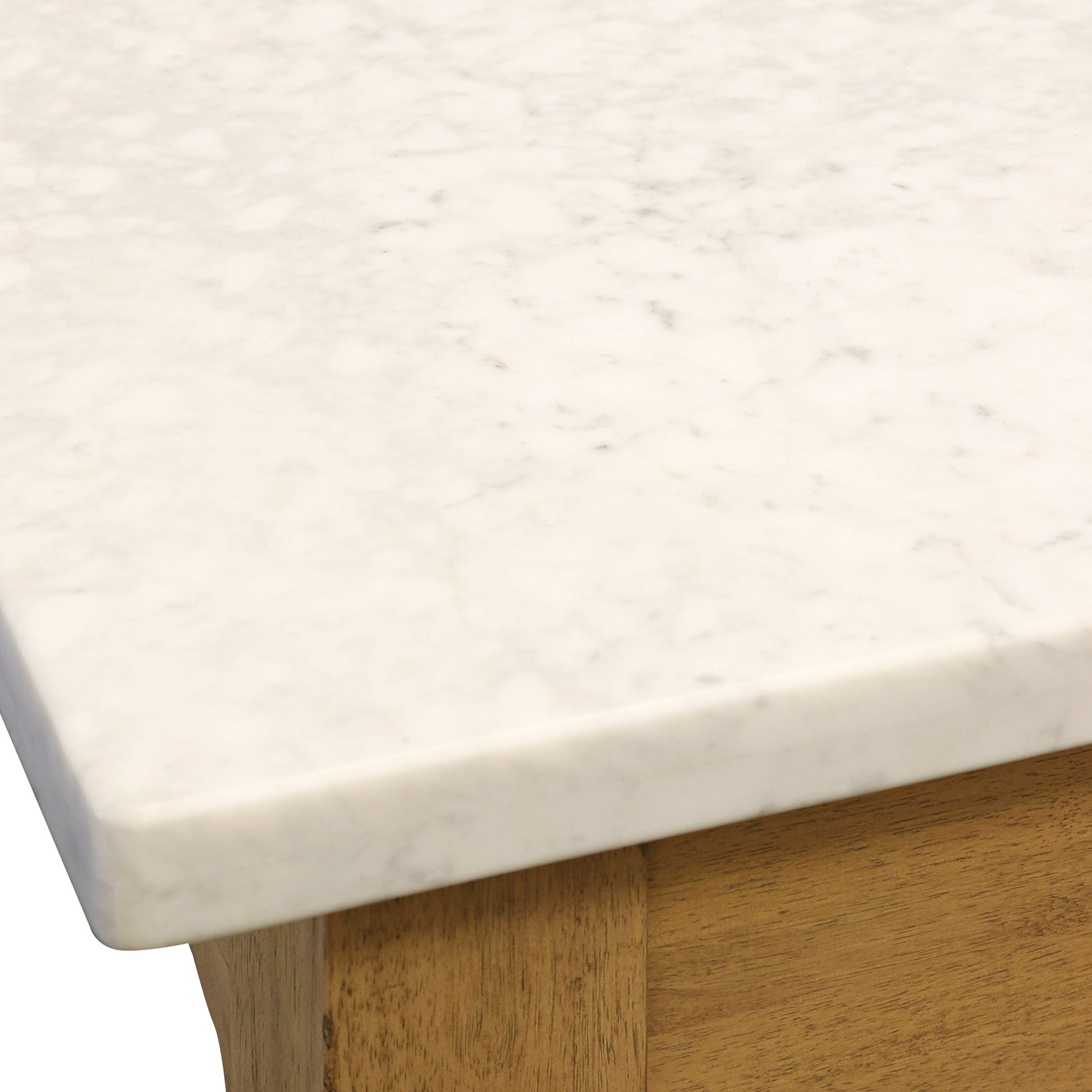 Sadie Scalloped Kitchen Island countertop up close