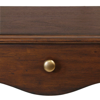 Amaryllis Console Table hardware up close