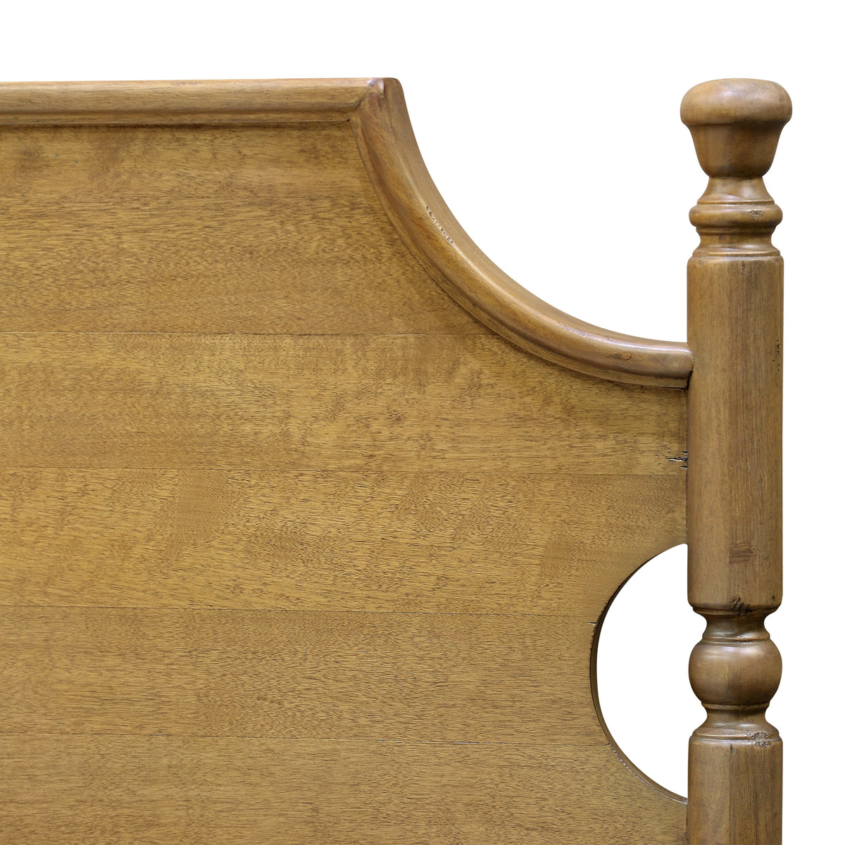 Miller Solid Mahogany Four Poster Bed with Hand-Carved Wood Trim