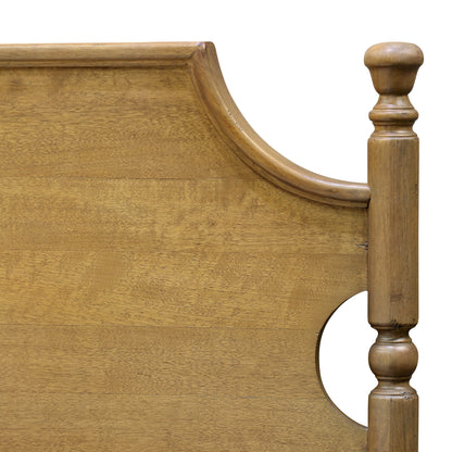 Miller Solid Mahogany Four Poster Bed with Hand-Carved Wood Trim