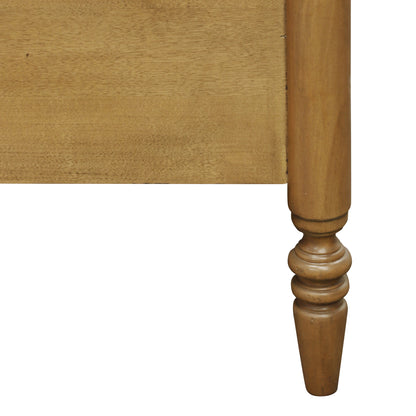 Miller Solid Mahogany Four Poster Bed with Hand-Carved Wood Trim