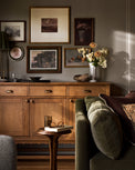 Freya Sideboard in living room with wall gallery above