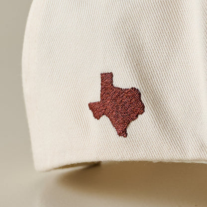 Meet me in Texas Ivory Hat logo