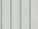 French Linen Stripe Wallpaper in navy