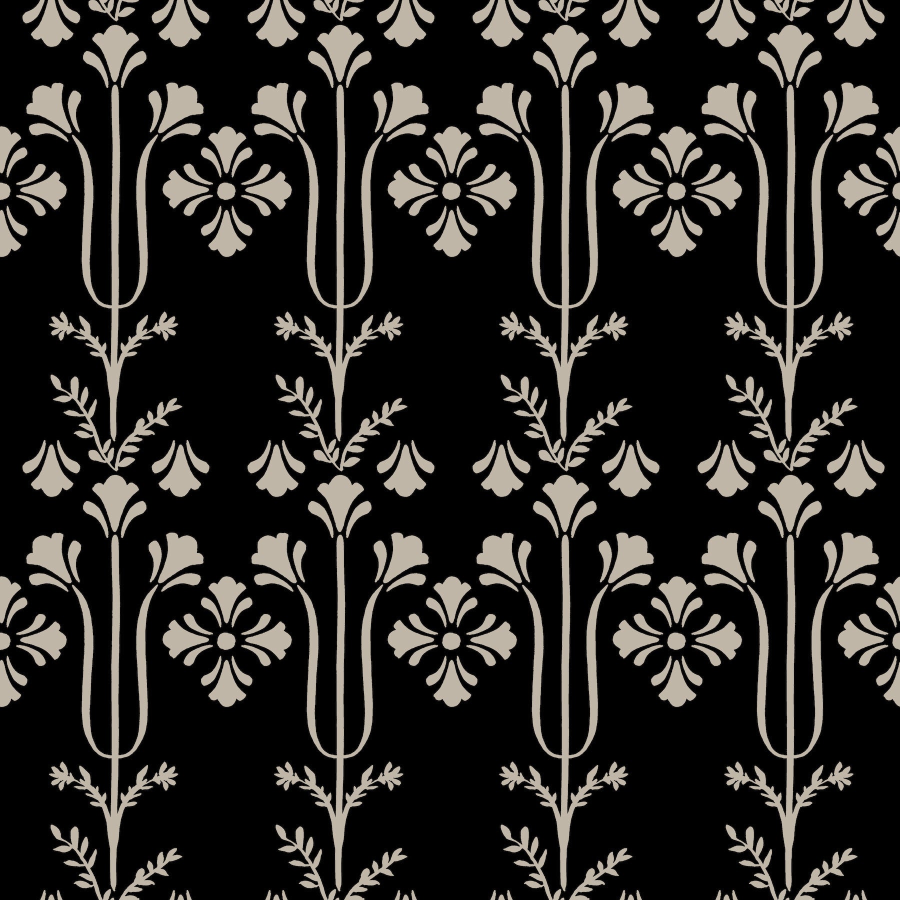 Lydia Wallpaper in black