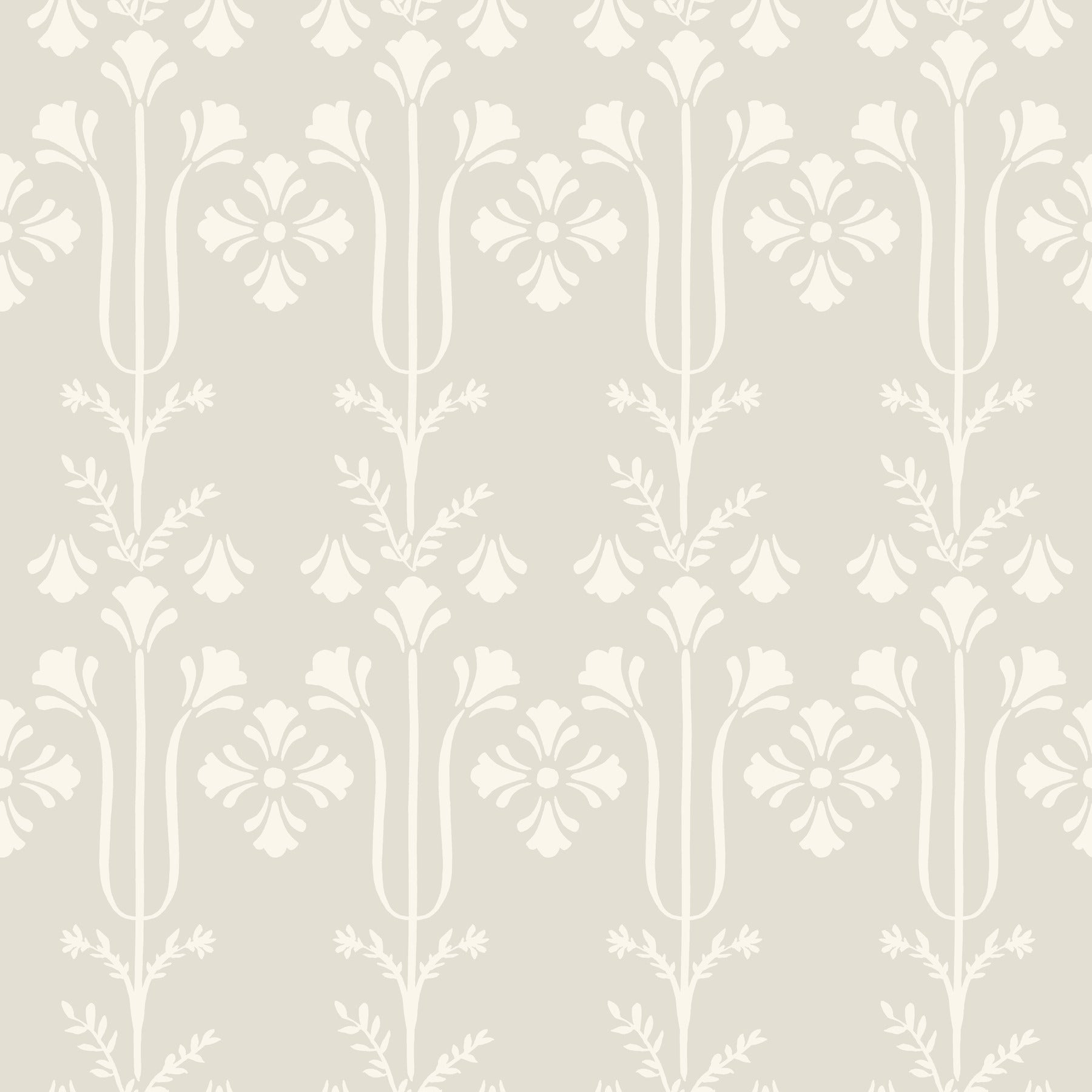 Lydia Wallpaper in ivory