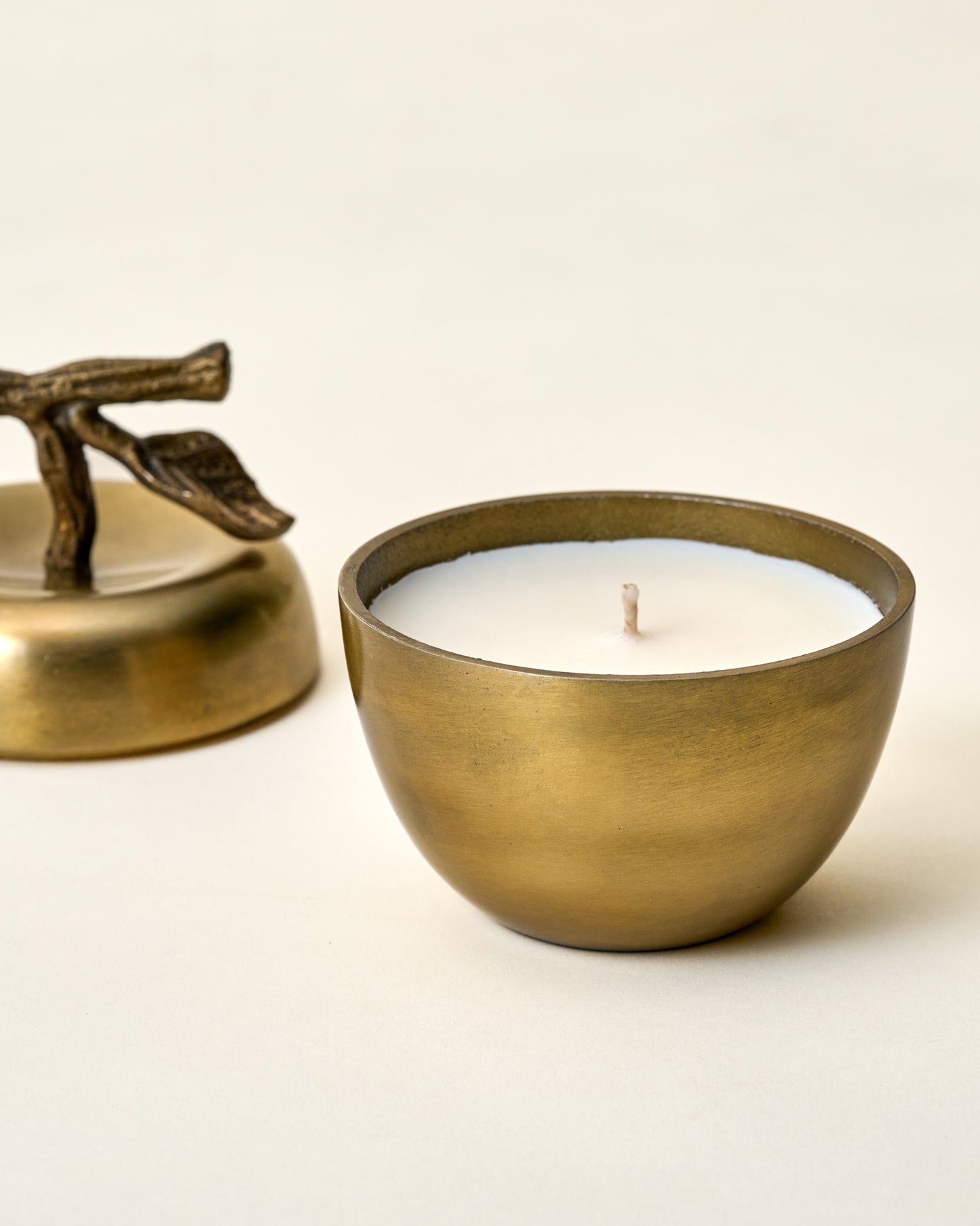 Antique Brass Apple Candle top off