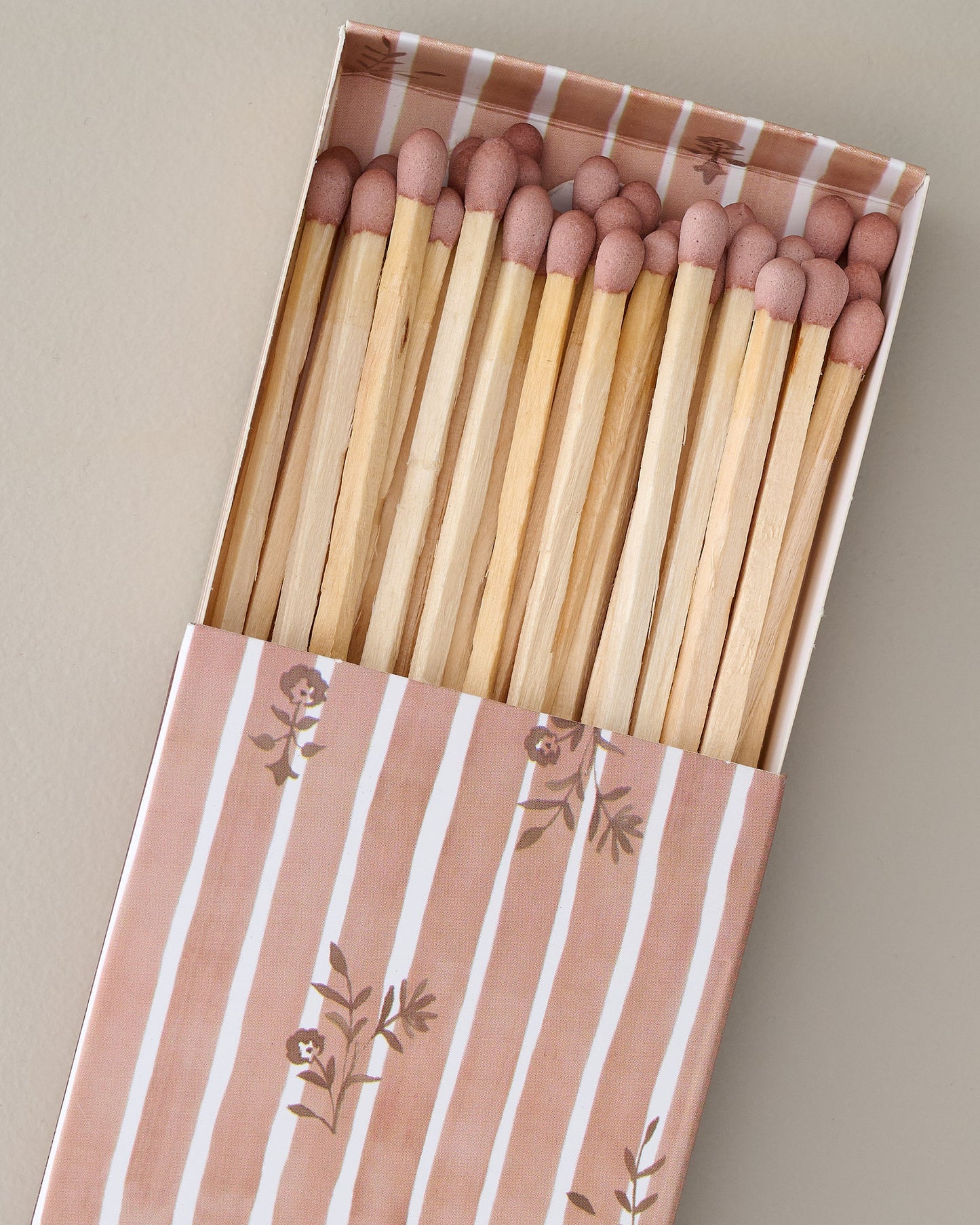 Decorative Matches - Pink up close